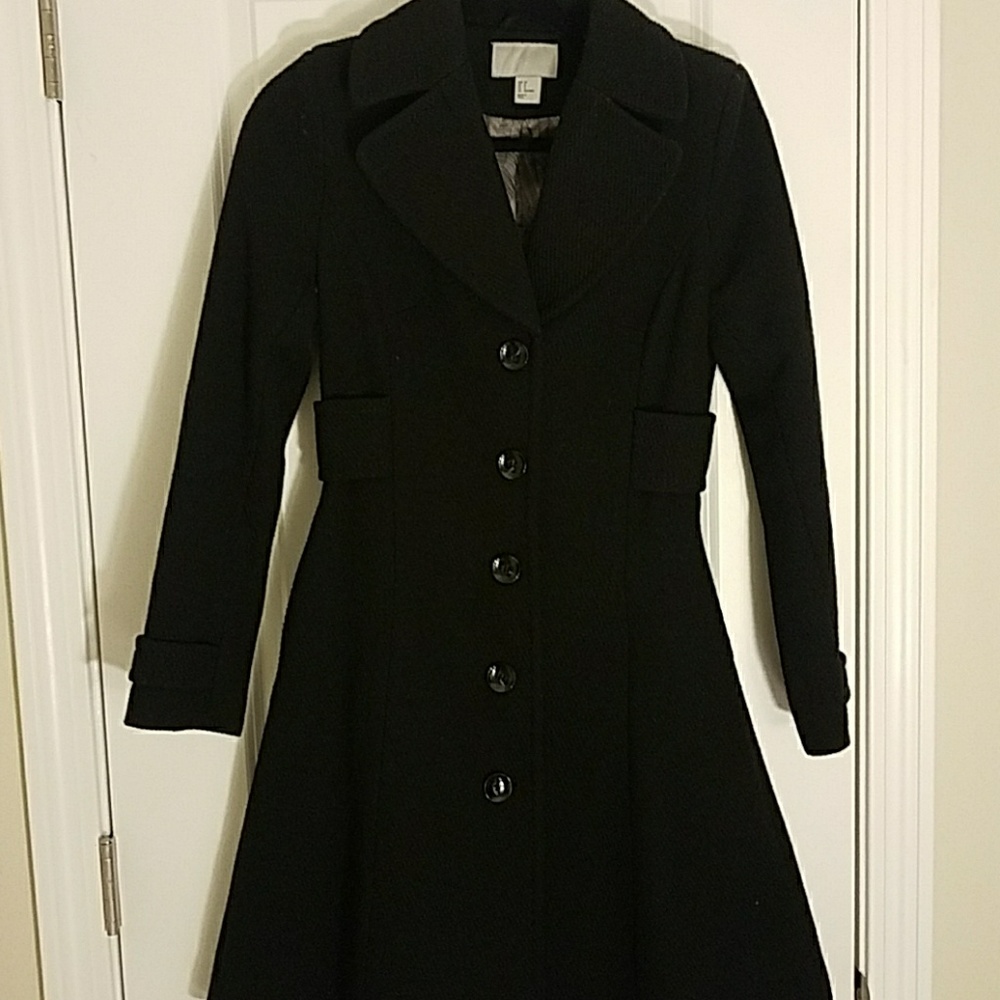 H&M Black pea coat